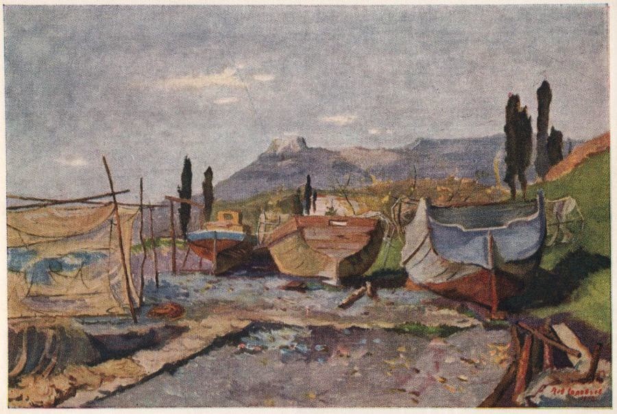 トリオ 無風の湖水風景 1918年 置き場管理 002 【公式通販】